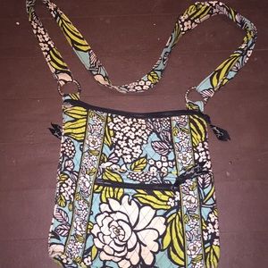 Blue,green,+ white Vera Bradley cross body purse.